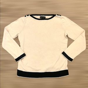 (2/40) full sleeve beige sweater